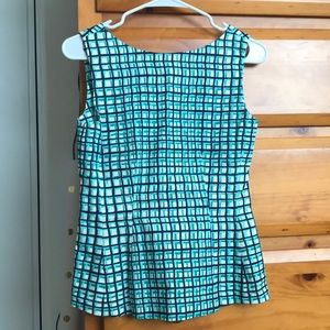 Kate Spade Printed Peplum Top